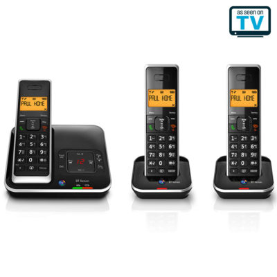 BT Xenon 1500 Cordless Telephone with Answering Machine – Trio Handset BT Xenon 1500 Cordless Telephone with Answering Machine – Trio Handset